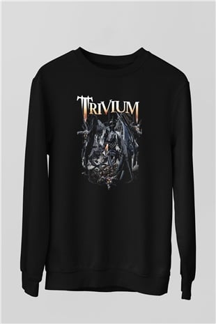 Trivium Siyah Unisex Sweatshirt
