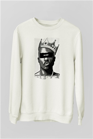 Tupac Shakur Beyaz Unisex Sweatshirt