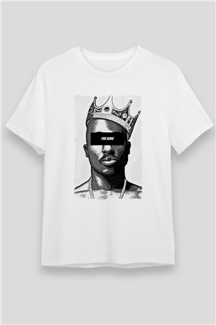 Tupac Shakur Beyaz Unisex Tişört T-Shirt - TişörtFabrikası