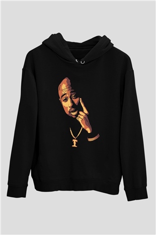 Tupac Shakur Siyah Unisex Hoodie