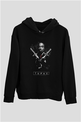 Tupac Shakur Siyah Unisex Hoodie