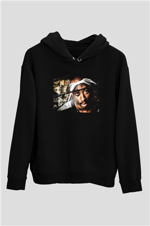 Tupac Shakur Siyah Unisex Hoodie