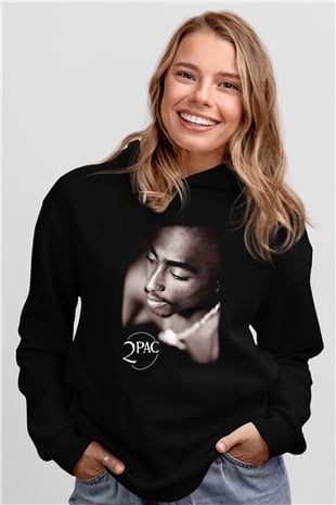 Tupac Shakur Siyah Unisex Hoodie