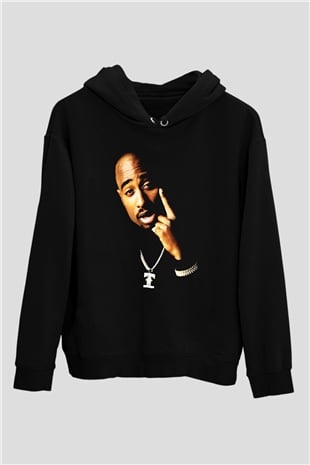 Tupac Shakur Siyah Unisex Hoodie