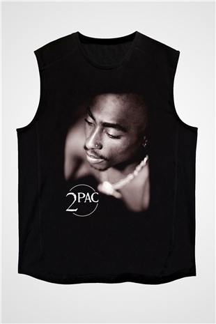 Tupac Shakur Siyah Unisex Kolsuz Tişört