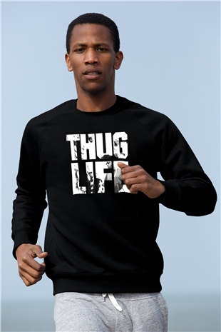 Tupac Shakur Siyah Unisex Sweatshirt