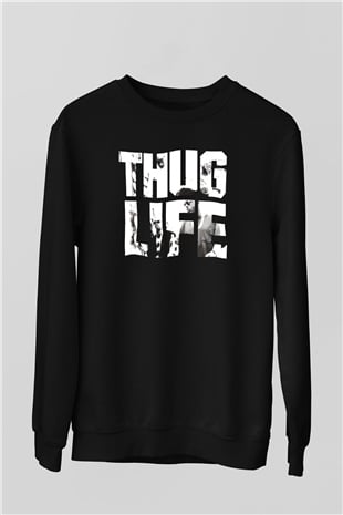Tupac Shakur Siyah Unisex Sweatshirt