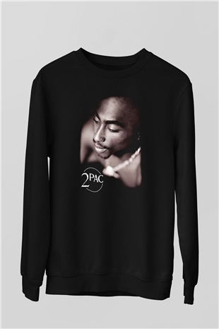 Tupac Shakur Siyah Unisex Sweatshirt