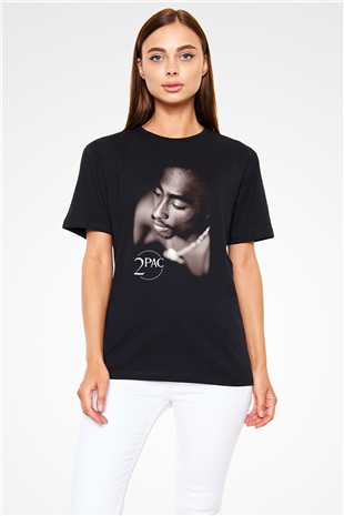 Tupac Shakur Siyah Unisex Tişört T-Shirt - TişörtFabrikası