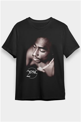 Tupac Shakur Siyah Unisex Tişört T-Shirt - TişörtFabrikası