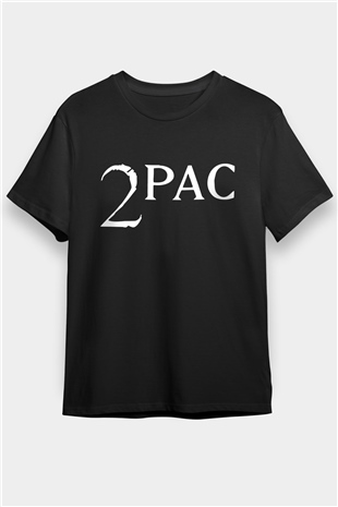 Tupac Shakur Siyah Unisex Tişört T-Shirt - TişörtFabrikası