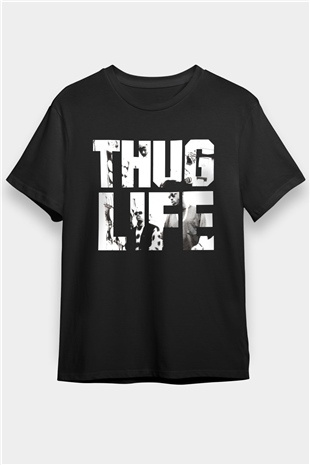 Tupac Shakur Siyah Unisex Tişört T-Shirt - TişörtFabrikası