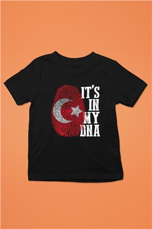 Türkiye Siyah Unisex Çocuk Tişört