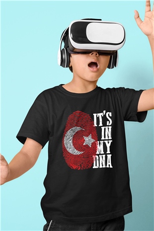 Türkiye Siyah Unisex Çocuk Tişört