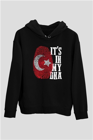 Türkiye Siyah Unisex Hoodie