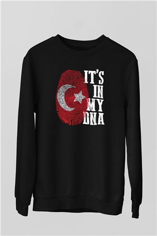 Türkiye Siyah Unisex Sweatshirt