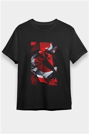 Türkiye Siyah Unisex Tişört T-Shirt - TişörtFabrikası