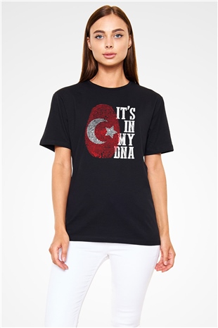 Türkiye Siyah Unisex Tişört T-Shirt - TişörtFabrikası