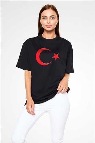 Türkiye Siyah Oversize Tişört Oversize T-shirt - TişörtFabrikası