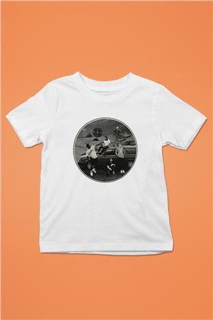 Turnstile Baskılı Beyaz Unisex Beyaz Çocuk Tişört - Tshirt