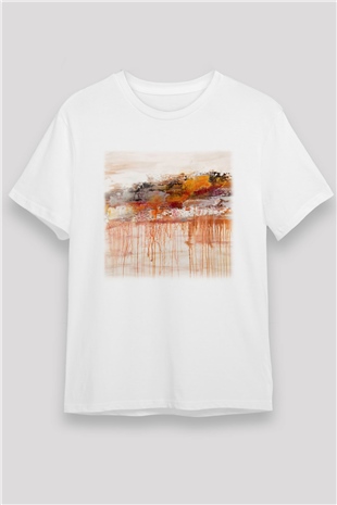 Tuval Beyaz Unisex Tişört T-Shirt - TişörtFabrikası