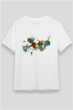 Tuval Beyaz Unisex Tişört T-Shirt - TişörtFabrikası