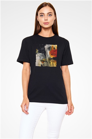 Tuval Siyah Unisex Tişört T-Shirt - TişörtFabrikası