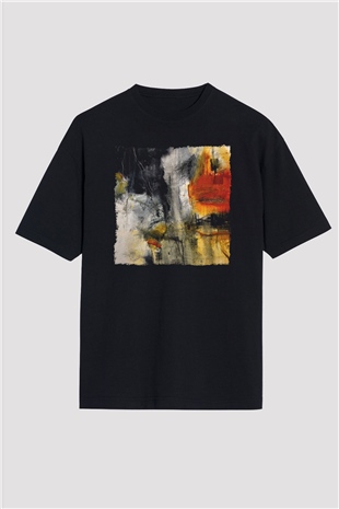 Tuval Siyah Oversize Tişört Oversize T-shirt - TişörtFabrikası