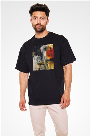 Tuval Siyah Oversize Tişört Oversize T-shirt - TişörtFabrikası