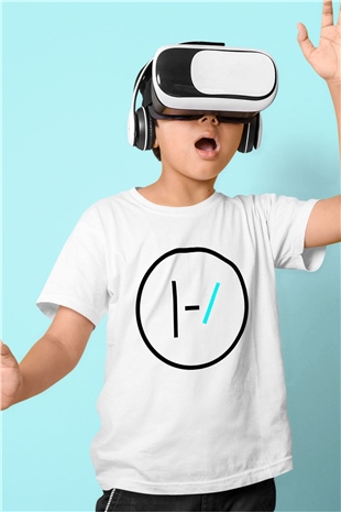 Twenty One Pilots Baskılı Beyaz Unisex Çocuk Tişört