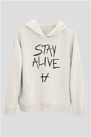 Twenty One Pilots Beyaz Unisex Hoodie