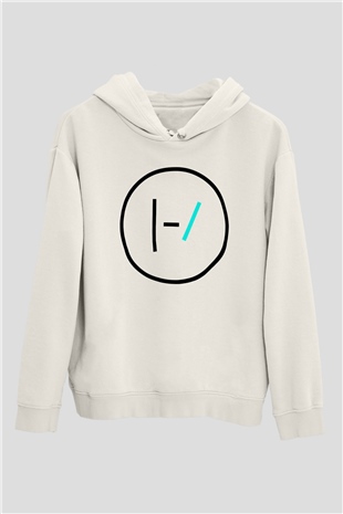Twenty One Pilots Beyaz Unisex Hoodie