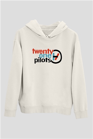 Twenty One Pilots Beyaz Unisex Hoodie