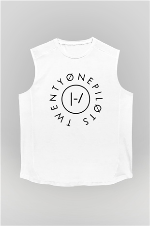 Twenty One Pilots Beyaz Unisex Kolsuz Tişört