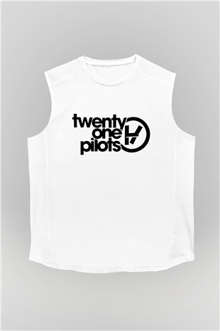 Twenty One Pilots Beyaz Unisex Kolsuz Tişört