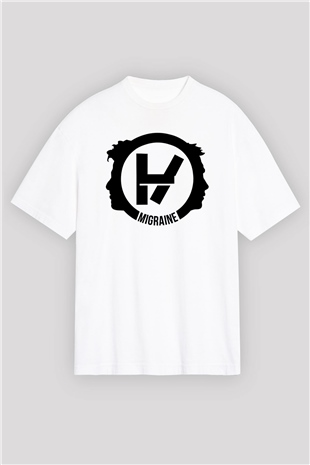 Twenty One Pilots Beyaz Unisex Oversize Tişört T-Shirt