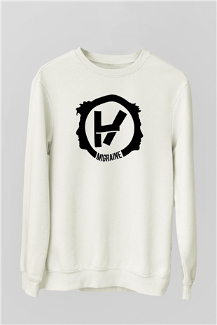 Twenty One Pilots Beyaz Unisex Sweatshirt