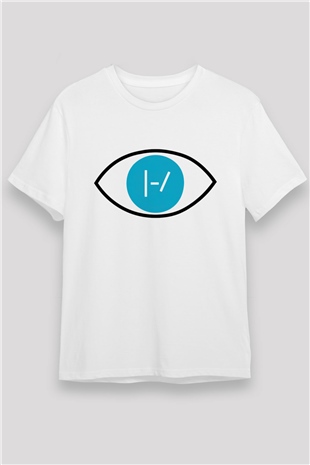 Twenty One Pilots Beyaz Unisex Tişört T-Shirt - TişörtFabrikası