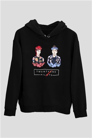Twenty One Pilots Siyah Unisex Kapşonlu Sweatshirt