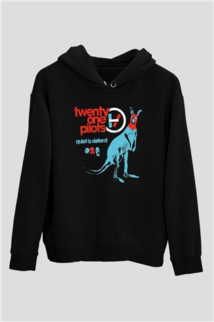Twenty One Pilots Siyah Unisex Kapşonlu Sweatshirt
