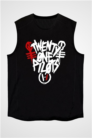 Twenty One Pilots Siyah Unisex Kolsuz Tişört