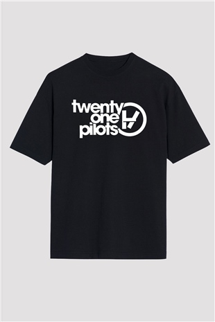 Twenty One Pilots Siyah Unisex Oversize Tişört T-Shirt