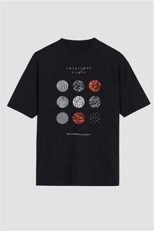 Twenty One Pilots Siyah Unisex Oversize Tişört T-Shirt