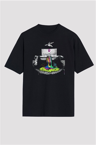 Twenty One Pilots Siyah Unisex Oversize Tişört T-Shirt