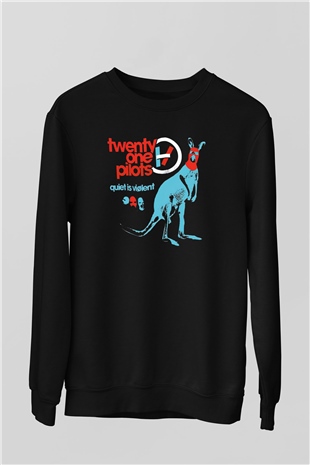 Twenty One Pilots Siyah Unisex Sweatshirt