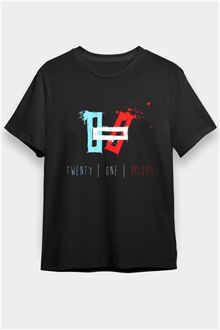 Twenty One Pilots Siyah Unisex Tişört T-Shirt - TişörtFabrikası