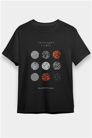 Twenty One Pilots Siyah Unisex Tişört T-Shirt - TişörtFabrikası