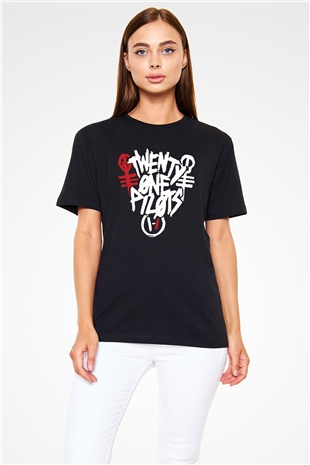 Twenty One Pilots Siyah Unisex Tişört T-Shirt - TişörtFabrikası