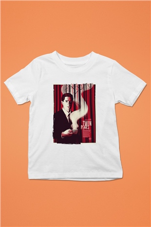 Twin Peaks Beyaz Unisex Çocuk Tişört