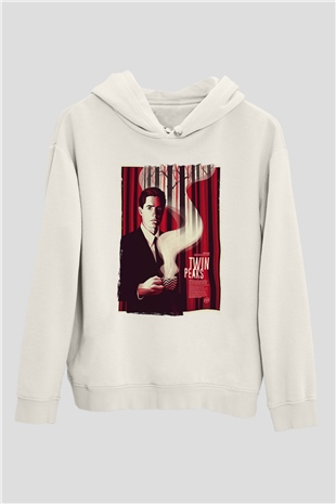 Twin Peaks Beyaz Unisex Hoodie